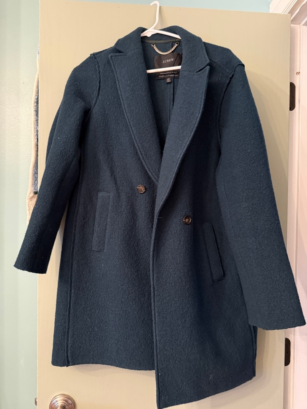 J. Crew Women's Double-Breasted Pea Coat in Deep Green